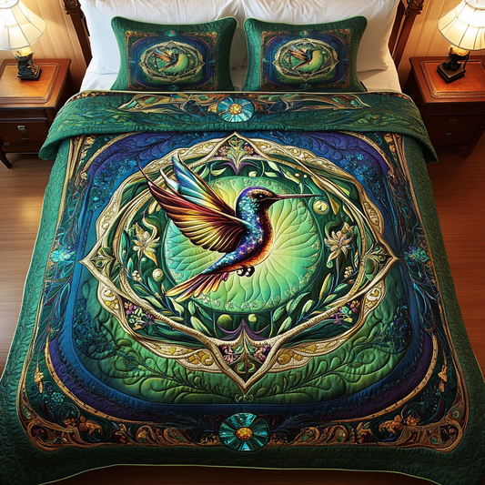 Tropical Tapestry 3-Piece Quilted Bedding Set NCU0VH1219