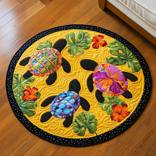 Tropical Turtle Bliss Quilted Round Mat NCU0NT4546