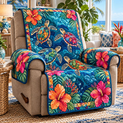 Tropical Turtle Garden Quilted Sofa Cover NCU0DV10446