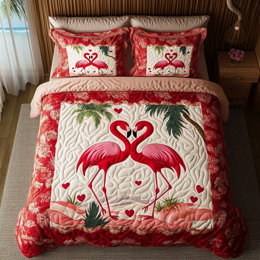 Tropical Twosome 3-Piece Quilted Bedding Set NCU0PT2992