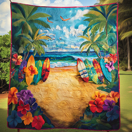 Tropical Vibes Quilted Blanket NCU0NT6630