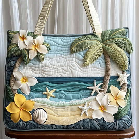 Tropical View Quilted Tote Bag NCU0VL2680