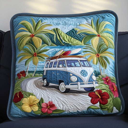 Tropical Wave Ride Quilted Pillow Case NCU0PT6168