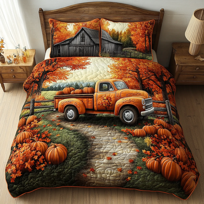 Truck Ride 3-Piece Quilted Bedding Set NCU0DK9163