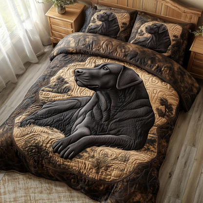 True Labrador 3-Piece Quilted Bedding Set NCU0DK9932