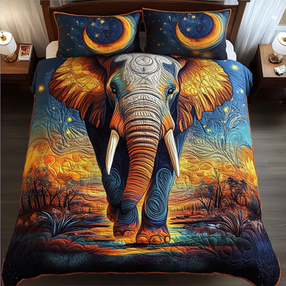 Trunk Tales 3-Piece Quilted Bedding Set NCU0DK7243