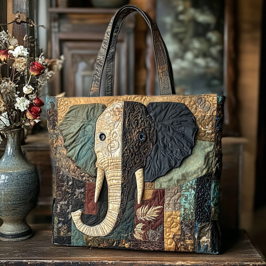 Trunk of Light Quilted Tote Bag NCU0PT8916