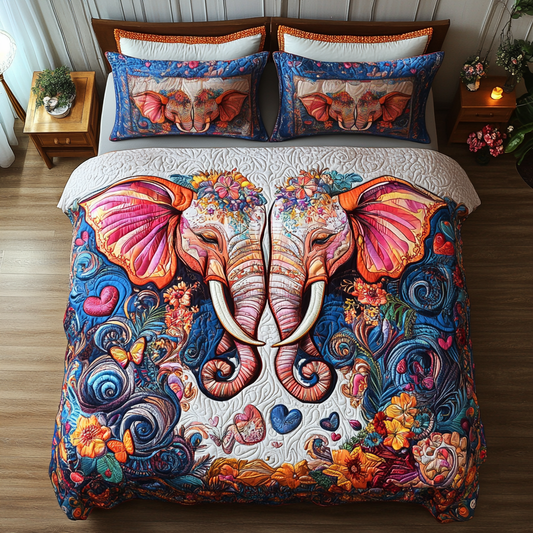 Trunkful of Love 3-Piece Quilted Bedding Set NCU0DK3151