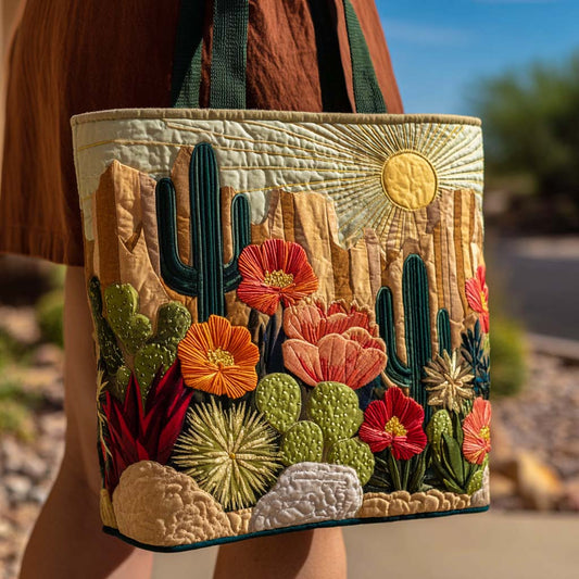Tucson Bloom Quilted Tote Bag NCU0XD062