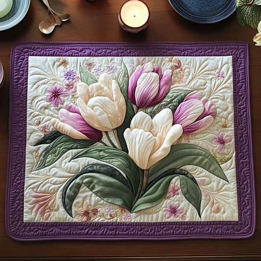 Tulip Bloom Quilted Place Mat NCU0VH3386