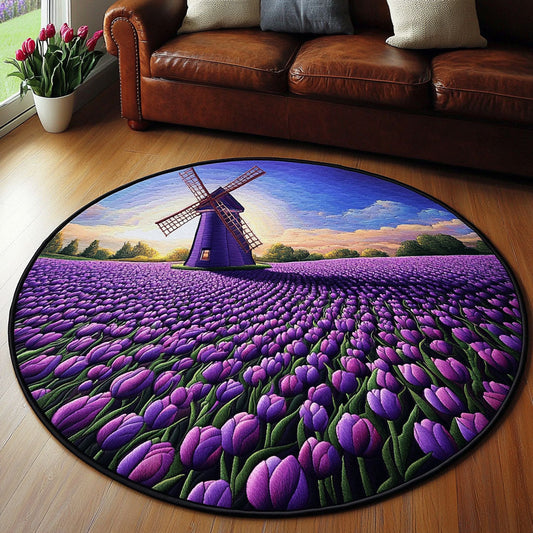 Tulip Daydreams Quilted Round Mat NCU0NT6821