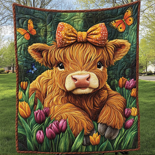 Tulip Field Cuteness Quilted Blanket NCU0NT5943