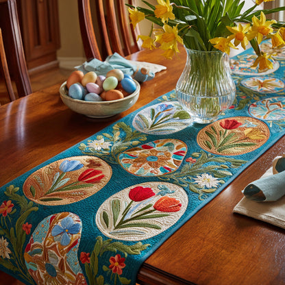 Tulip Garden Quilted Table Runner NCU0VL3203