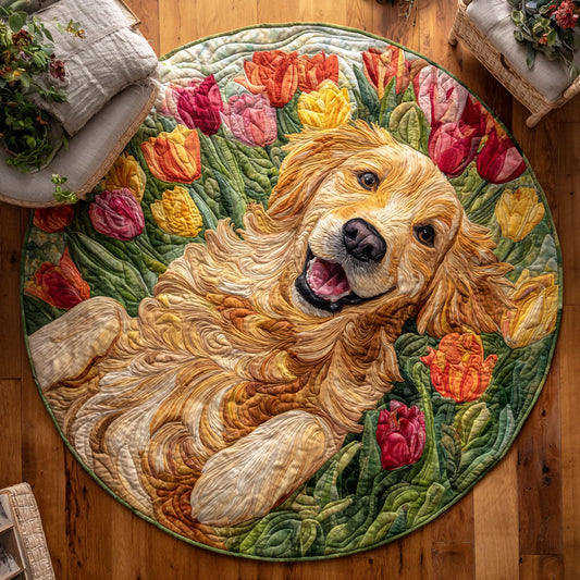Tulip Joy Quilted Round Mat NCU0TV463