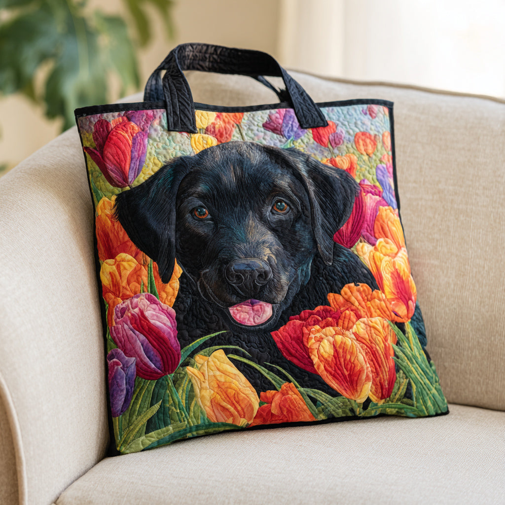 Tulip Labrador Retriever Quilted Tote Bag NCU0HH909