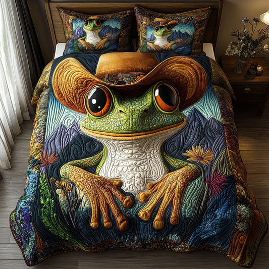 Tumbleweed Toad 3-Piece Quilted Bedding Set NCU0DV5564