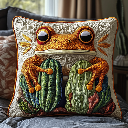 Tumbleweed Toad Quilted Pillow Case NCU0DV5639