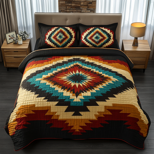 Tumbleweed Trails 3-Piece Quilted Bedding Set NCU0DK5097