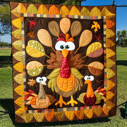 Turkey Togetherness Quilted Blanket NCU0TH1089