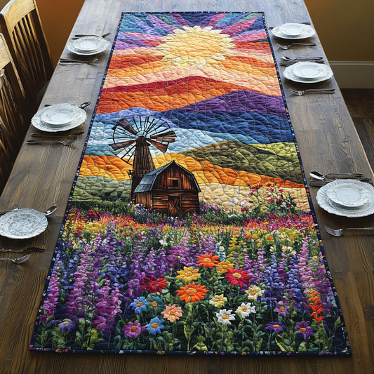 Turning Winds Quilted Table Runner NCU0DV4468