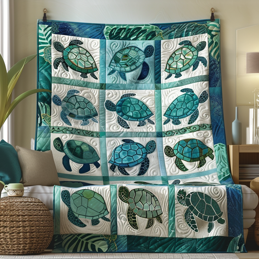 Turtle Harmony Quilted Blanket NCU0DV010