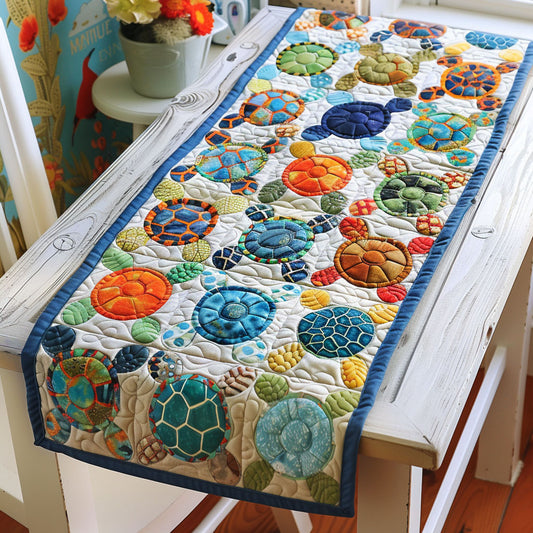 Turtle Haven Quilted Table Runner NCU0TL315