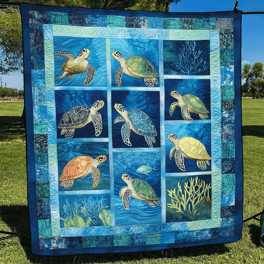 Turtle Bay Comfort Quilted Blanket NCU0TL1034