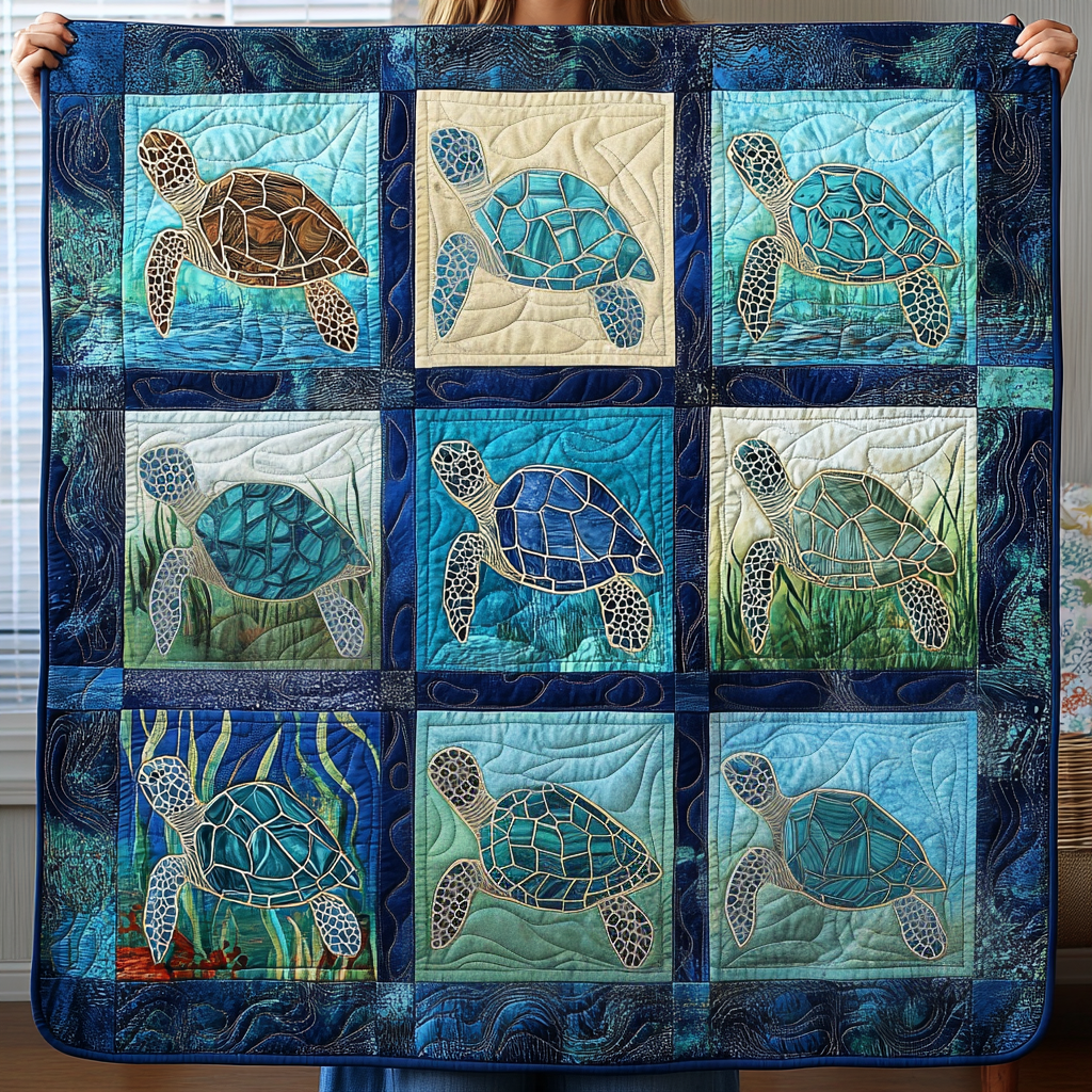 Turtle Bay Comfort Quilted Blanket NCU0TL1117