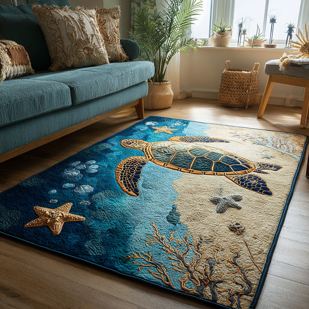Turrtle Rug Turtle Dream Area Rug NCU0DK10133 – Vantique