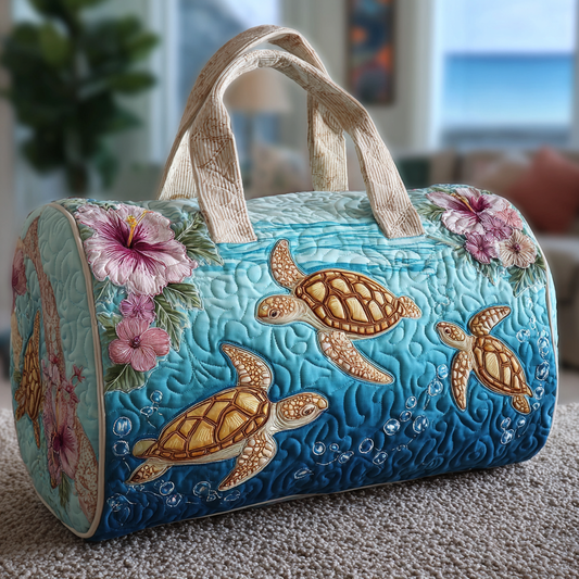 Turtle Dream Quilted Duffle Bag NCU0DK9883