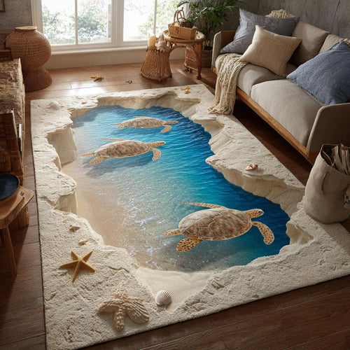 Turtle Dreams Area Rug NCU0DV9491