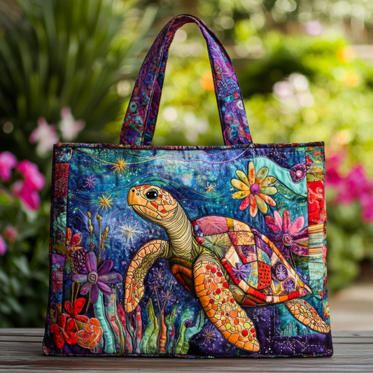 Turtle Dreams Quilted Tote Bag NCU0DK8785