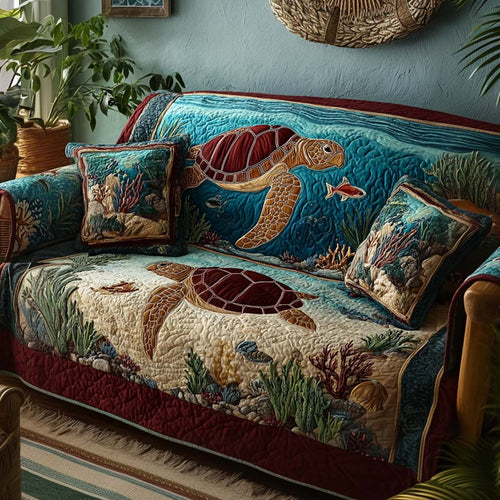 Turtle Quilted Sofa Cover NCU0VT361