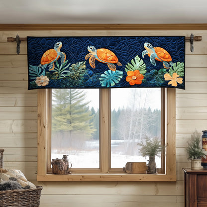 Turtle Harmony Quilted Valance NCU0NT4478