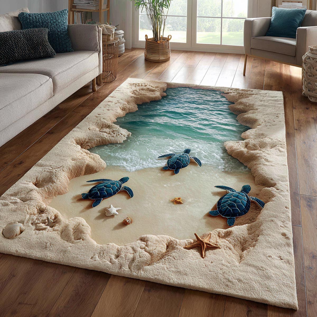 Turtle Haven Area Rug NCU0DV9488
