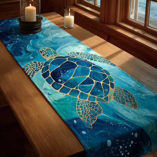 Turtle Haven Quilted Table Runner NCU0DK8240