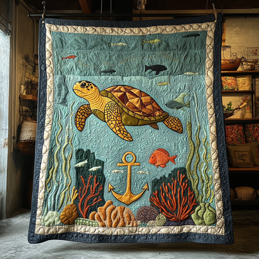 Turtle Journey Quilted Blanket NCU0DK8772