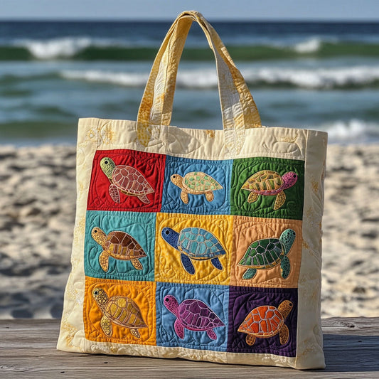 Turtle Lagoon Quilted Tote Bag NCU0PT8006