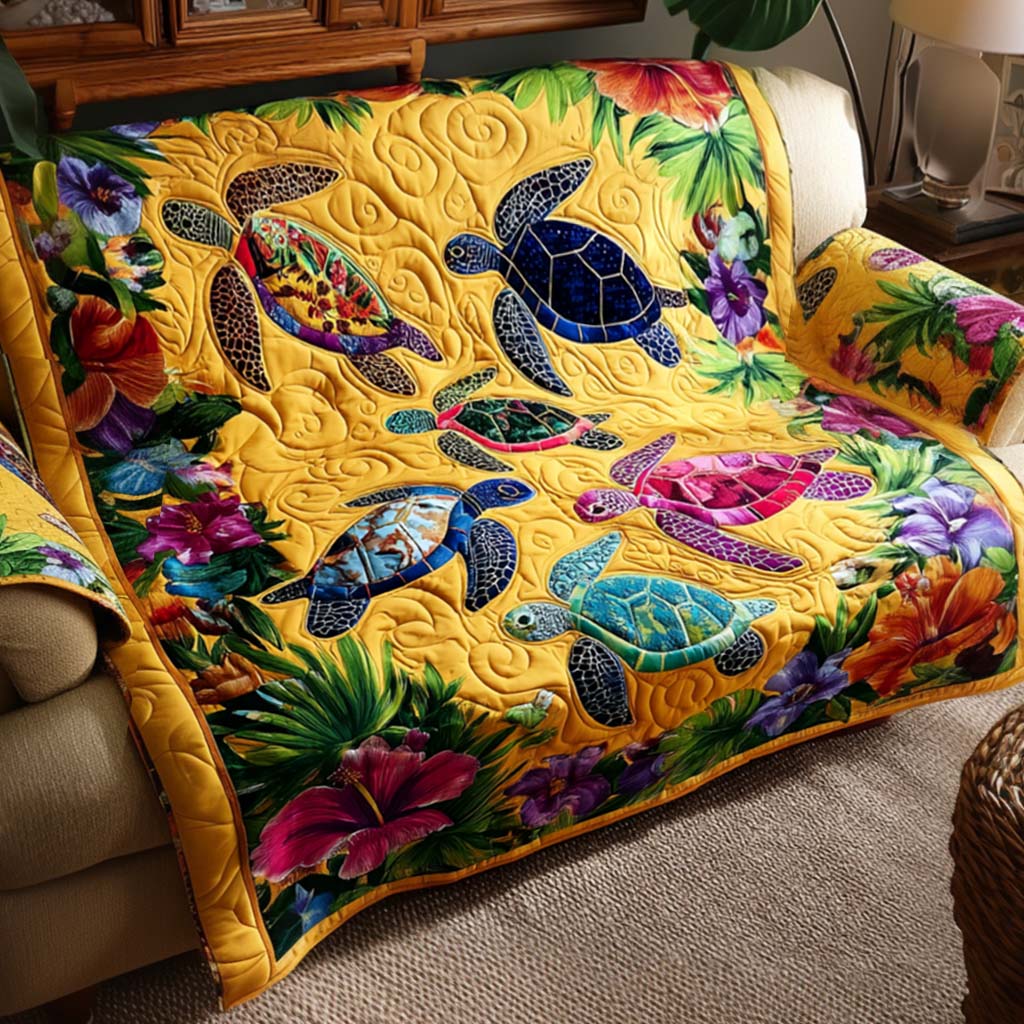 Turtle Meadow Quilted Sofa Cover NCU0NT11700