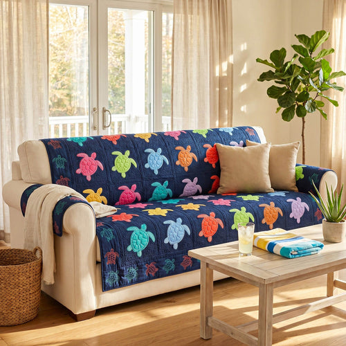 Turtle Mosaic Quilted Sofa Cover NCU0TD2830