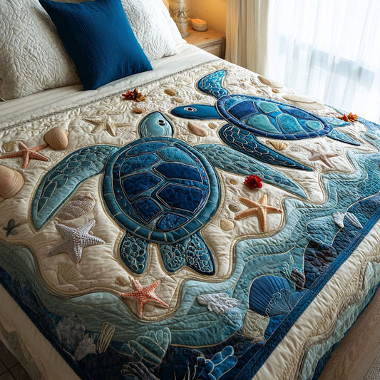 Turtle Paradise Quilted Blanket NCU0PT11027