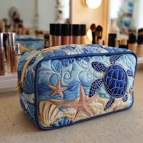 Turtle Path Quilted Makeup Bag NCU0DK10243
