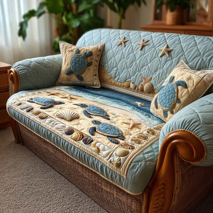 Turtle Path Quilted Sofa Cover NCU0NT11701