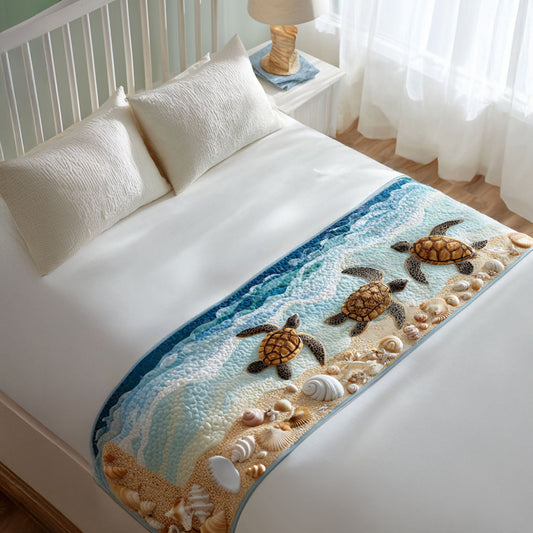 Turtle Pond Explorer Quilted Bed Runner NCU0PT8099