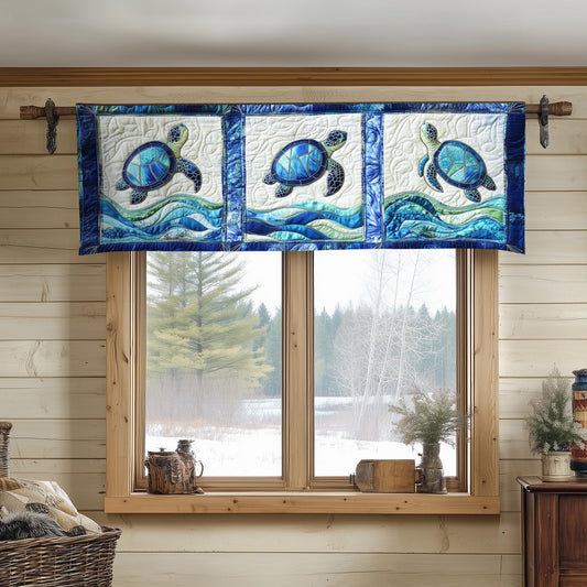 Turtle Serenity Quilted Valance NCU0NT4502