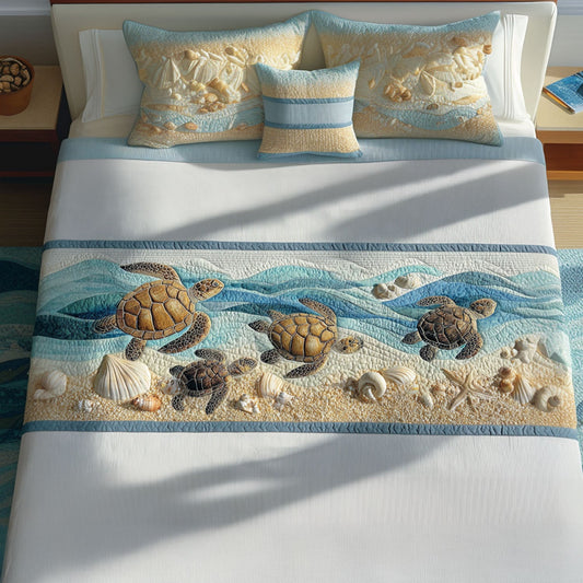 Turtle Song Quilted Bed Runner NCU0PT8100