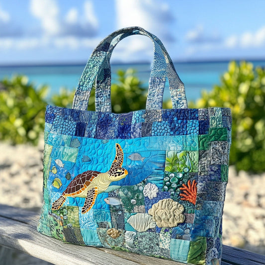 Turtle Tango Quilted Tote Bag NCU0PT8324