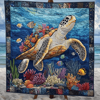 Turtle Tide Quilted Blanket NCU0TH1795