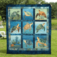 Turtle Tide Quilted Blanket NCU0TL1027