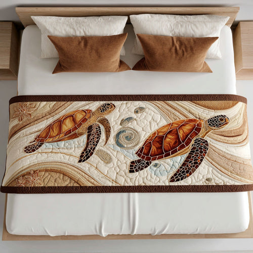 Turtle Totem Quilted Bed Runner NCU0PT8258